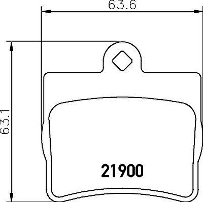 MINTEX MDB1858 Тормозные колодки дисковые MB W202 С-Classe