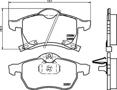 MINTEX MDB1907 комплект тормозных колодок, дисковый тормоз на OPEL ASTRA G универсал (F35_)