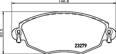 MINTEX MDB2062 комплект тормозных колодок, дисковый тормоз на JAGUAR X-TYPE (CF1)