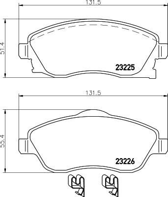 MINTEX MDB2073 комплект тормозных колодок, дисковый тормоз на OPEL COMBO Tour