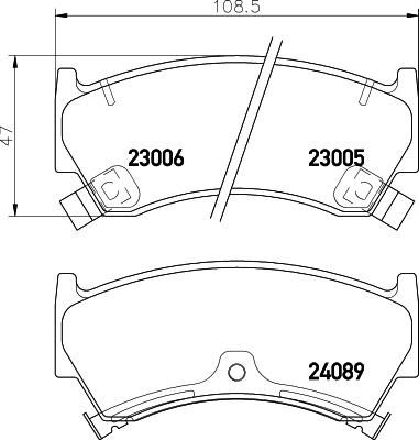 MINTEX MDB2144 Колодки торм.пер. Nissan Almera