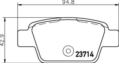 MINTEX MDB2238 Комплект тормозных колодок, диско