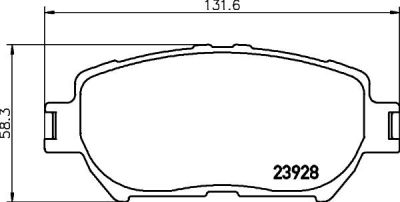 MINTEX MDB2263 комплект тормозных колодок, дисковый тормоз на TOYOTA ISIS (ZNM1_, ANM1_, ZGM1_)