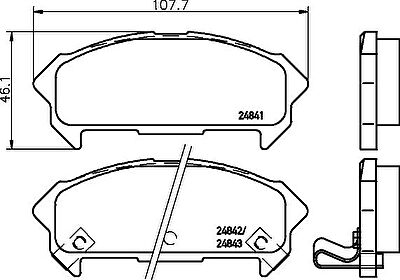 MINTEX MDB2347 комплект тормозных колодок, дисковый тормоз на ISUZU IMPULSE