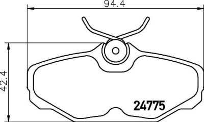 MINTEX MDB2384 комплект тормозных колодок, дисковый тормоз на FORD USA TAURUS (P5_)