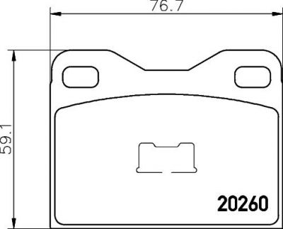 MINTEX MDB2424 комплект тормозных колодок, дисковый тормоз на TALBOT 1307-1510