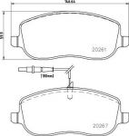 MINTEX MDB2531 комплект тормозных колодок, дисковый тормоз на PEUGEOT EXPERT фургон (222)