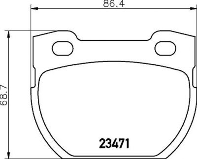MINTEX MDB2579 Комплект тормозных колодок, диско