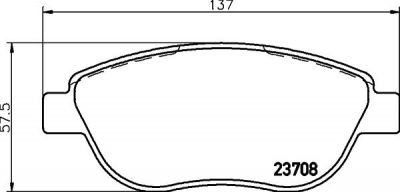 MINTEX MDB2663 Комплект тормозных колодок, диско