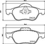 MINTEX MDB2883 комплект тормозных колодок, дисковый тормоз на RENAULT MEGANE II седан (LM0/1_)