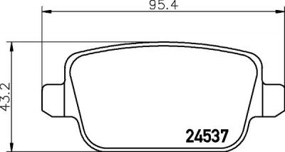 MINTEX MDB2887 Колодки торм.зад. Ford Mondeo IV, S-Max, LandRover Freelande