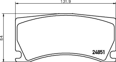 MINTEX MDB2980 комплект тормозных колодок, дисковый тормоз на OPEL KADETT E Наклонная задняя часть (33_, 34_, 43_, 44_)