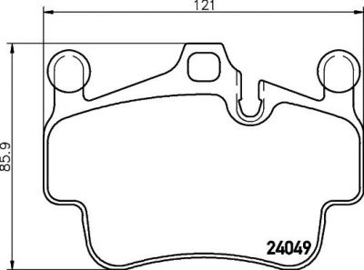 MINTEX MDB2992 комплект тормозных колодок, дисковый тормоз на PORSCHE BOXSTER (987)
