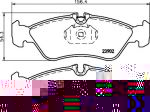 MINTEX MDB3013 комплект тормозных колодок, дисковый тормоз на PUCH G-MODELL (W 461)