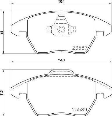 MINTEX MDB3022 комплект тормозных колодок, дисковый тормоз на VW LOAD UP