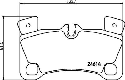 MINTEX MDB3035 комплект тормозных колодок, дисковый тормоз на VW TOUAREG (7LA, 7L6, 7L7)