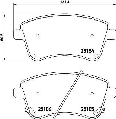 MINTEX MDB3097 комплект тормозных колодок, дисковый тормоз на KIA VENGA (YN)