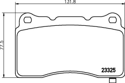 MINTEX MDB3117 комплект тормозных колодок, дисковый тормоз на CHEVROLET CORVETTE (C7)