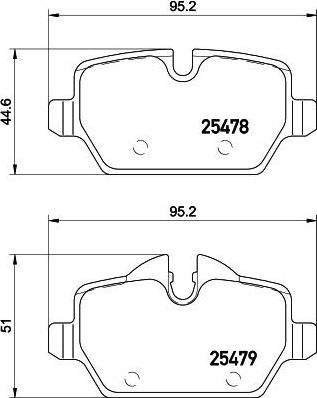 MINTEX MDB3131 комплект тормозных колодок, дисковый тормоз на MINI MINI PACEMAN (R61)