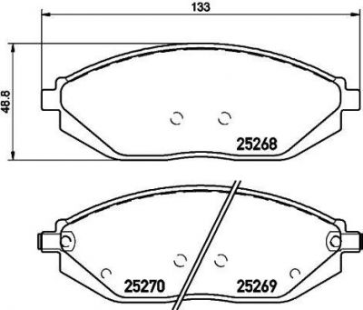 MINTEX MDB3152 комплект тормозных колодок, дисковый тормоз на CHEVROLET SPARK (M300)