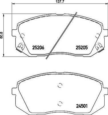 MINTEX MDB3166 комплект тормозных колодок, дисковый тормоз на KIA SPORTAGE (SL)