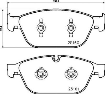 MINTEX MDB3191 комплект тормозных колодок, дисковый тормоз на AUDI A8 (4H_)