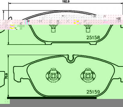 MINTEX MDB3192 комплект тормозных колодок, дисковый тормоз на AUDI A8 (4H_)