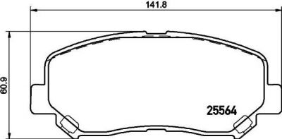 MINTEX MDB3292 комплект тормозных колодок, дисковый тормоз на MAZDA CX-5 (KE, GH)