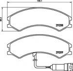 MINTEX MDB3744 комплект тормозных колодок, дисковый тормоз на MULTICAR M26