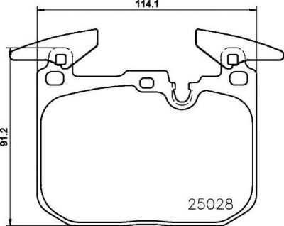 MINTEX MDB3764 комплект тормозных колодок, дисковый тормоз на 4 кабрио (F33, F83)