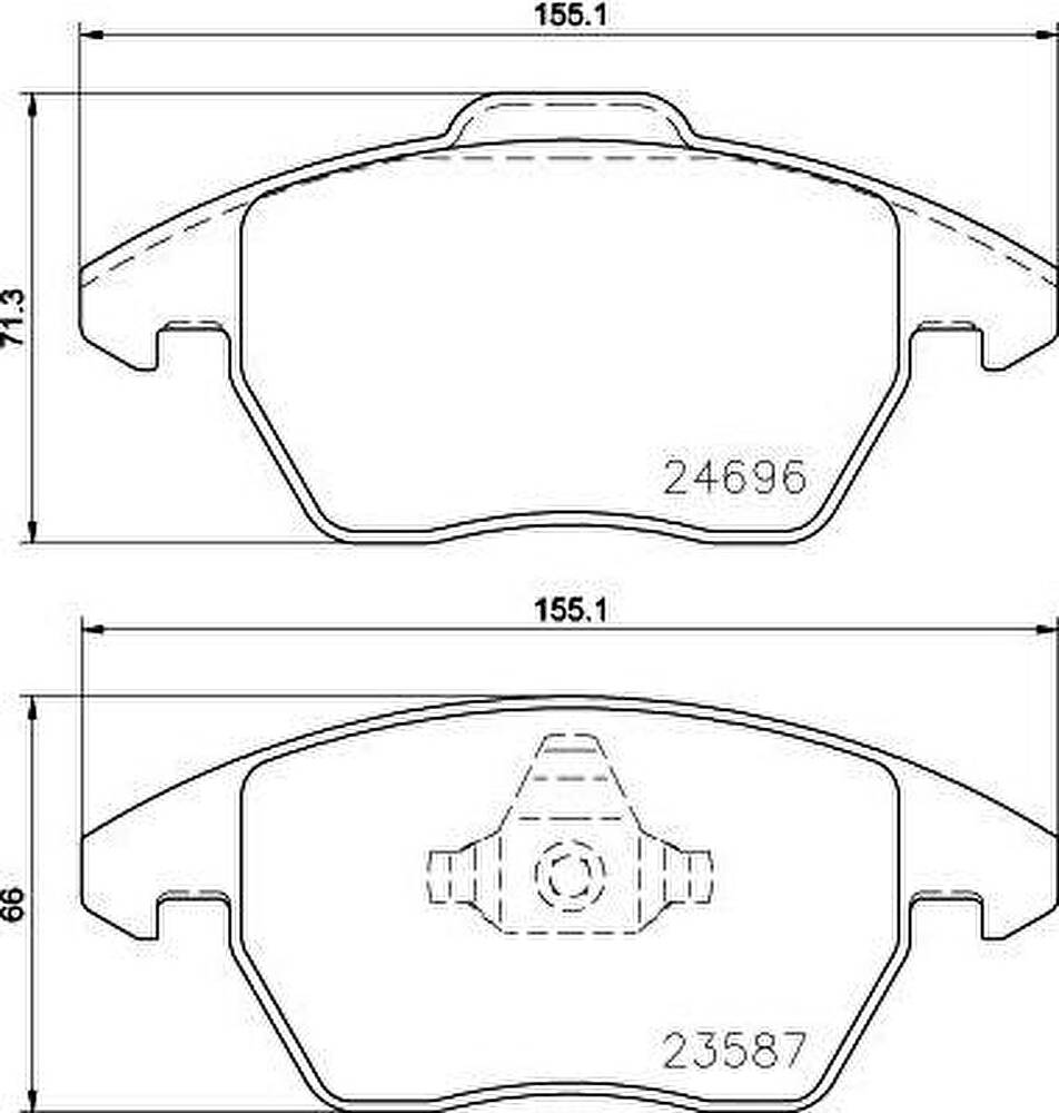 MINTEX MDB3767 комплект тормозных колодок, дисковый тормоз на AUDI A1 (8X1, 8XK, 8XF)