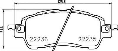 MINTEX MDB3792 комплект тормозных колодок, дисковый тормоз на MAZDA 2 (DL, DJ)
