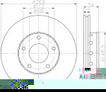 MINTEX MDC1921 тормозной диск на VW PASSAT Variant (3B6)