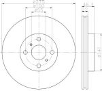 MINTEX MDC2061 тормозной диск на TOYOTA YARIS (NHP13_, NSP13_, NCP13_, KSP13_, NLP13_)