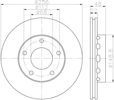 MINTEX MDC2085 тормозной диск на VW PASSAT Variant (3B6)