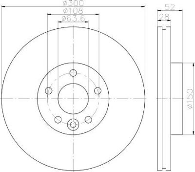 MINTEX MDC2161 тормозной диск на FORD MONDEO IV седан (BA7)