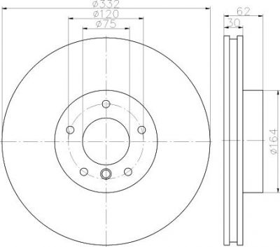 MINTEX MDC2329 тормозной диск на X6 (F16, F86)