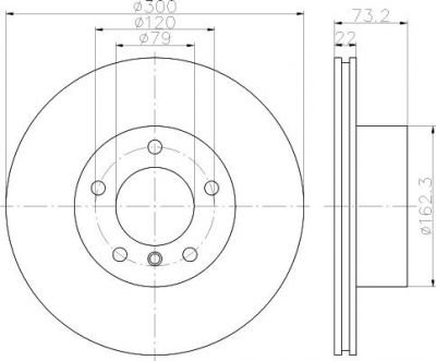 MINTEX MDC2351 тормозной диск на 3 Touring (F31)