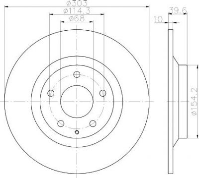 MINTEX MDC2388 тормозной диск на MAZDA CX-5 (KE, GH)