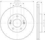 MINTEX MDC2393 тормозной диск на HYUNDAI i30 (GD)