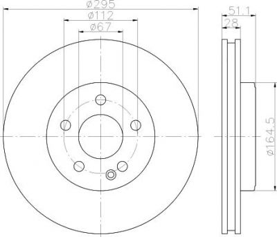 MINTEX MDC2537 тормозной диск на MERCEDES-BENZ B-CLASS (W246, W242)