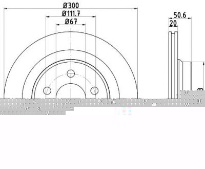 MINTEX MDC2679 тормозной диск на X1 (F48)