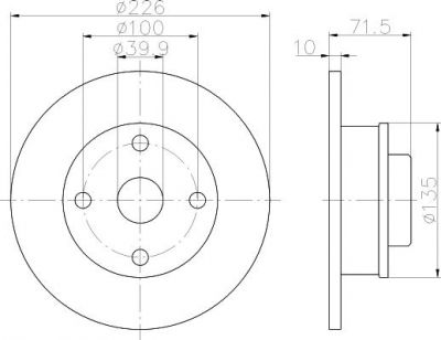 MINTEX MDC502 тормозной диск на VW PASSAT Variant (3A5, 35I)