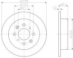MINTEX MDC644 тормозной диск на HONDA CONCERTO седан (HWW)