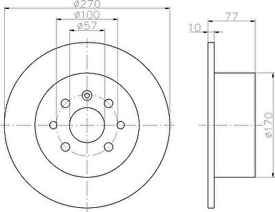 MINTEX MDC694 тормозной диск на OPEL CALIBRA A (85_)