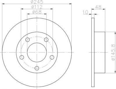 MINTEX MDC831 тормозной диск на VW PASSAT Variant (3B6)