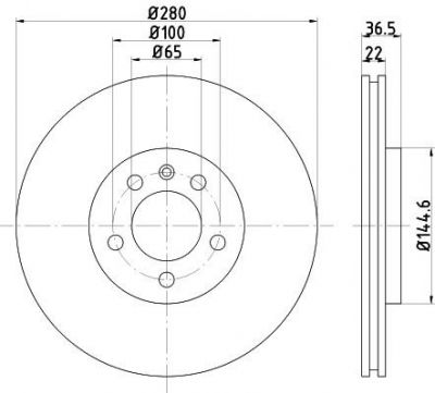 MINTEX MDC978 Тоpмозной диск Brake discs passenger car