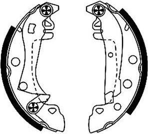 MINTEX MFR152 комплект тормозных колодок на PEUGEOT 305 I Break (581D)
