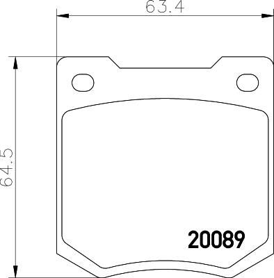 MINTEX MGB535 комплект тормозных колодок, дисковый тормоз на MORRIS MARINA III