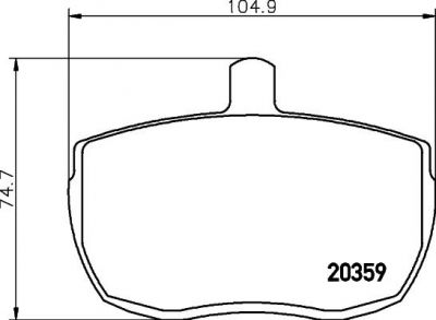 MINTEX MLB41 комплект тормозных колодок, дисковый тормоз на FORD TRANSIT c бортовой платформой/ходовая часть (V_ _)